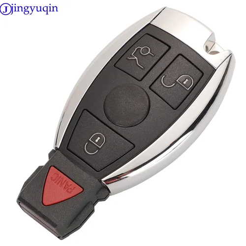Jingyuqin 스마트 원격 자동차 키, 메르세데스 벤츠 2000 년 이상, 오리지널 NEC 및 BGA 지원, 315MHz 또는 433.92MHz 3 버튼 2