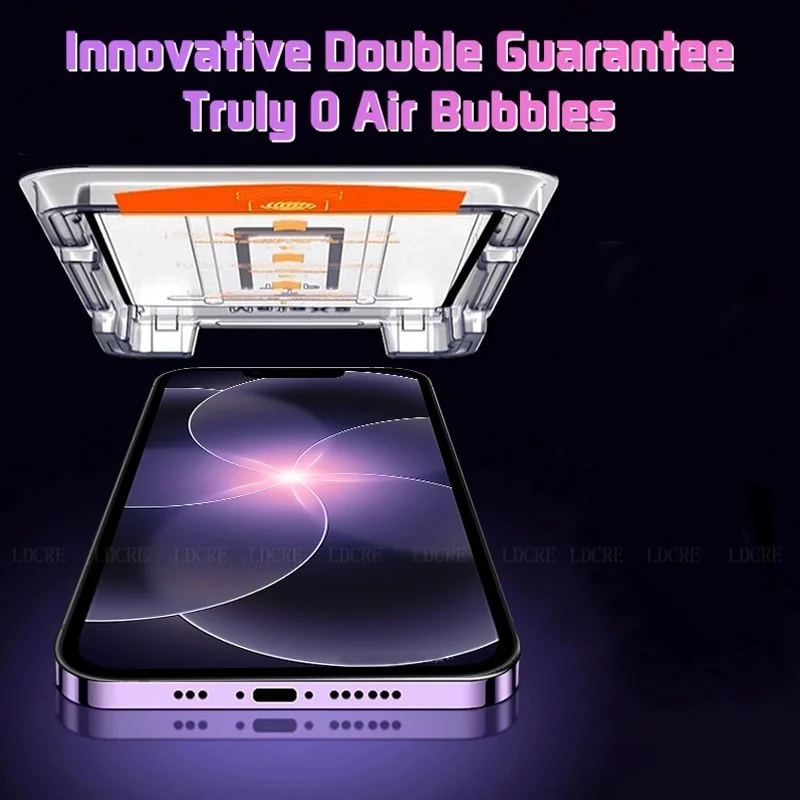 Premium Tempered Glass Screen Protector - Dust-Free, 9H Hardness, Full Coverage