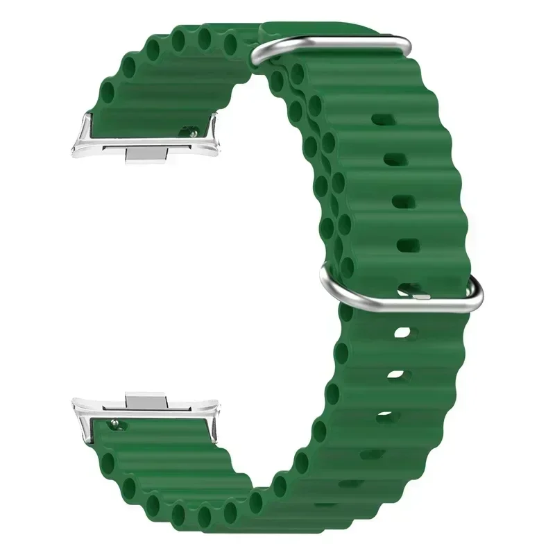 Ocean Strap Replacement Bracelet - Metal and Silicone Band Accessories