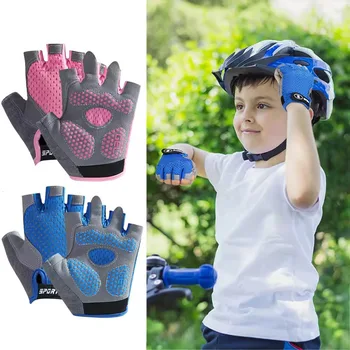 Cycling Gloves for Boys & Girls Antislip Breathable Thin Outdoor Sports Gloves for Spring Summer Bicycle Riding Equipment