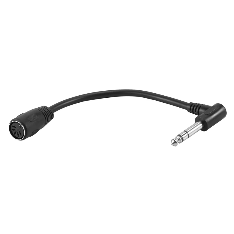 MIDI CABLE,5-Pin Din Female to Monoprice 6.35mm (1/4 Inch) Male Cable_OFSS