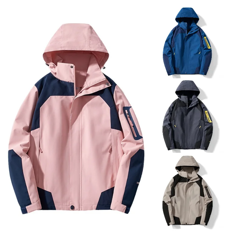 

2024 new Jacket Men Women Protection Clothing Waterproof and Windproof Hooded Coats Clothe Quick Dry Windbreaker Pocket Camping