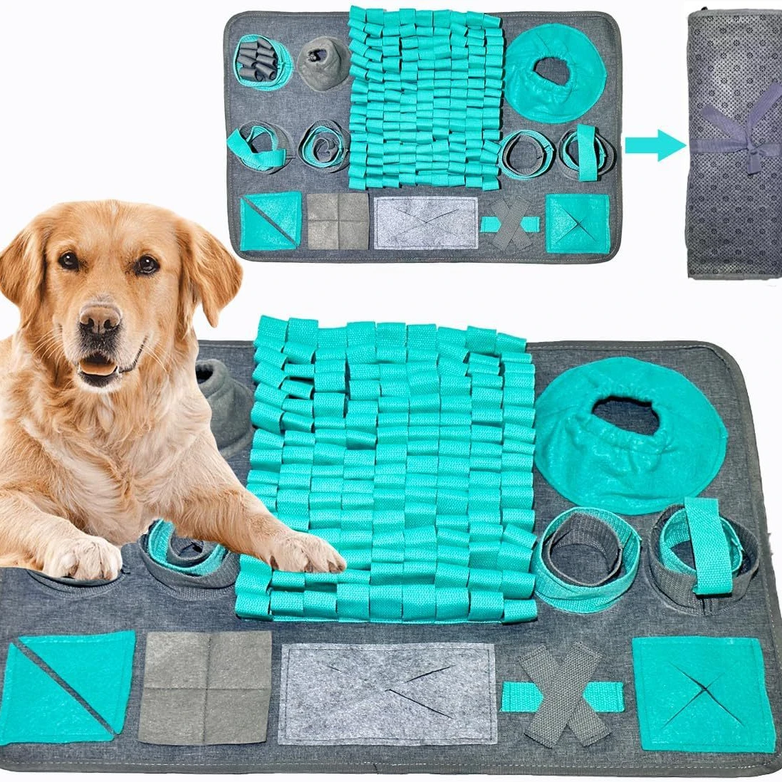 

Cotton Pet Sniffing Cross-border Pet Toys for Choking Prevention and Puzzle Interactive Training Machine Washable Sniffing Pads
