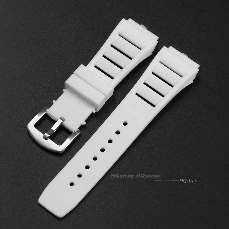 Silicone Sport Watch Strap - Soft Rubber Wristband for Men & Women, 17mmX21mm Replacement Bracelet