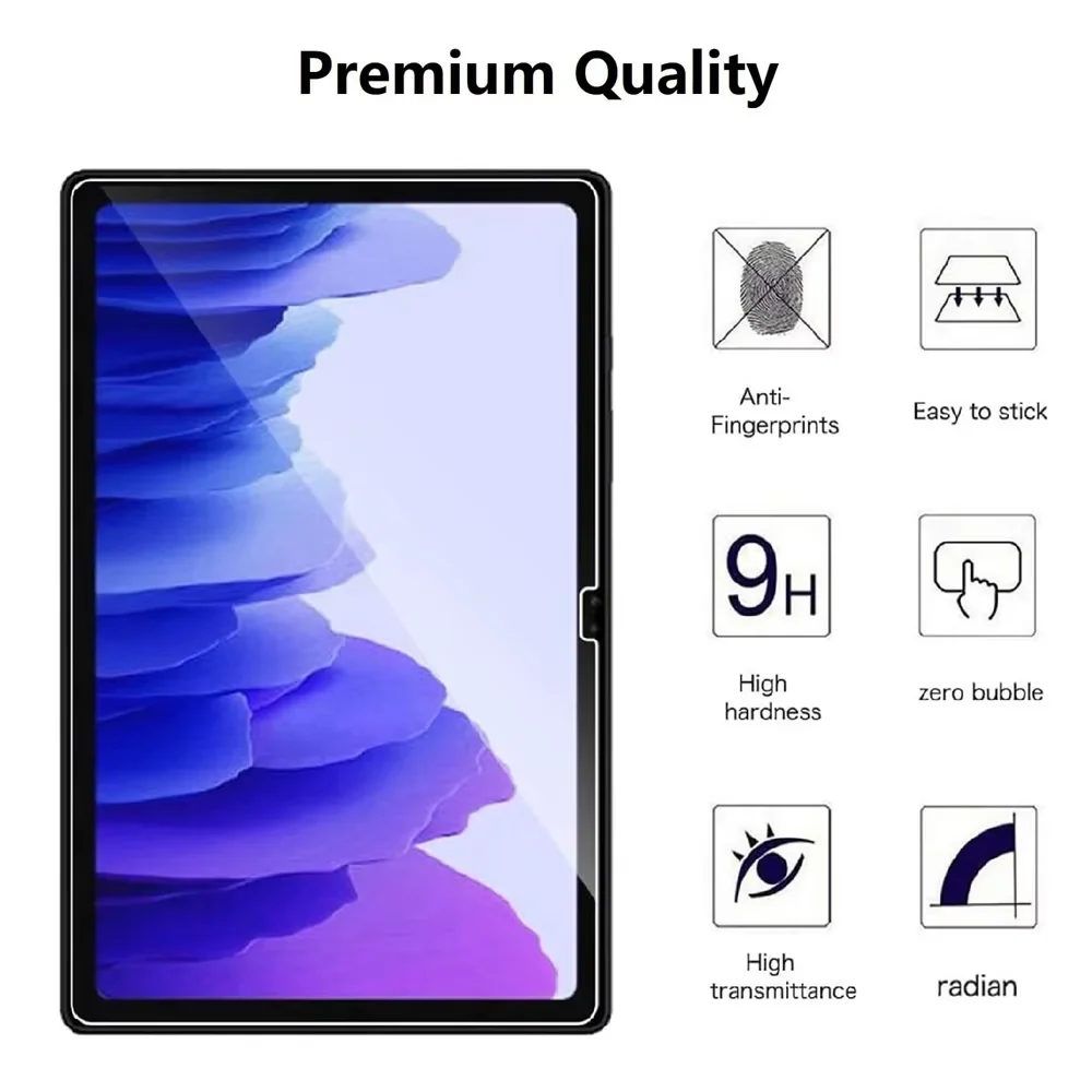 Premium Tempered Glass Screen Protector 2-Pack for 10.4-Inch Tablets - Bubble-Free Protective Film