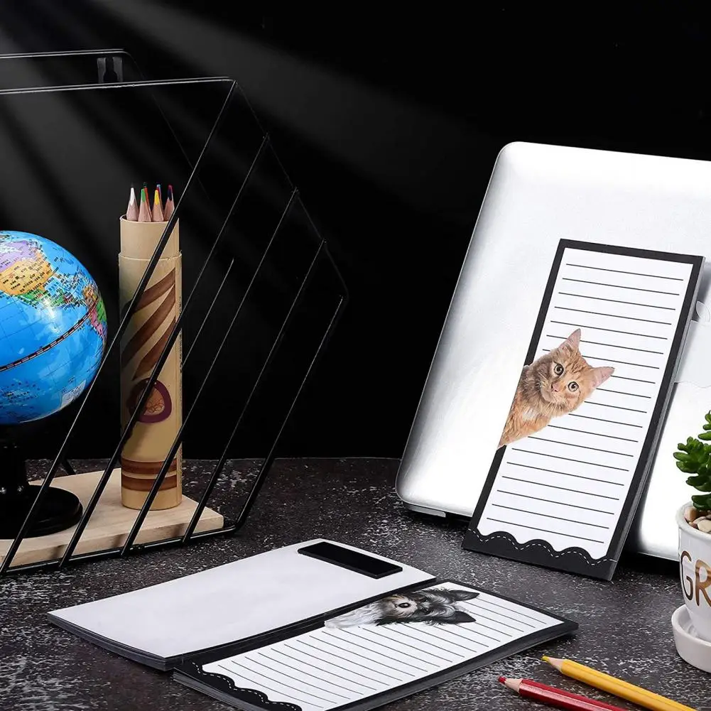 6Pcs Cartoon Magnetic Memo Pad Notepads To-Do Memos ListHome Time-saving Note Pads Grocery List Notepad For Fridge