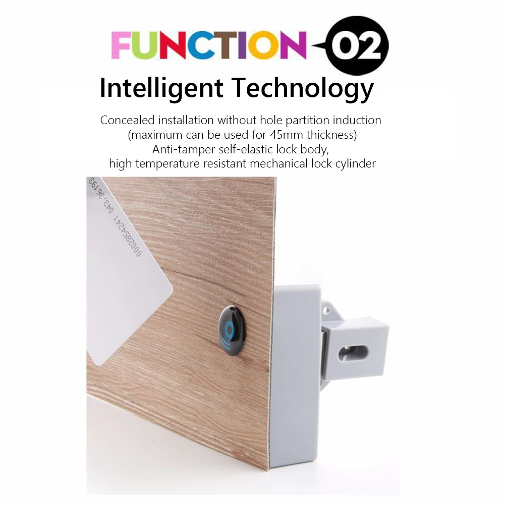 Invisible Hidden RFID Free Opening Intelligent Sensor Cabinet Lock Locker  Wardrobe Shoe Cabinet Drawer Door Lock Electronic Da