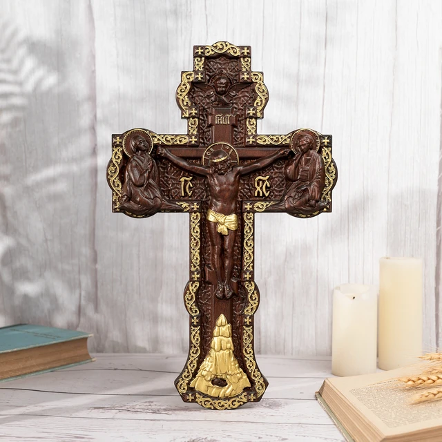 Jesus Christ Wooden Cross Wall Decor Home Church Catholic Cross Solid Wood  Carving Christian Wall Cross Religious Easter Gift - AliExpress