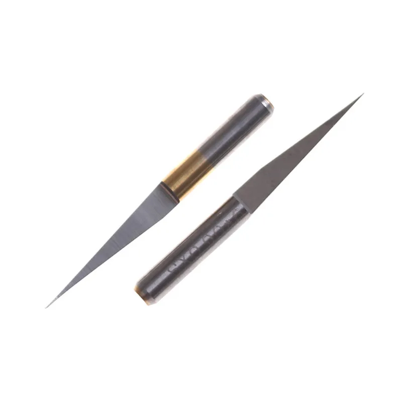 카바이드 PCB 조각 비트, CNC 라우터 도구, 10 도 0.1mm, 3.175mm, 10 개
