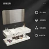 Slate wash basin Wall-mounted washbasin Household bathroom cabinet Toilet custom double-layer basin  combination 2