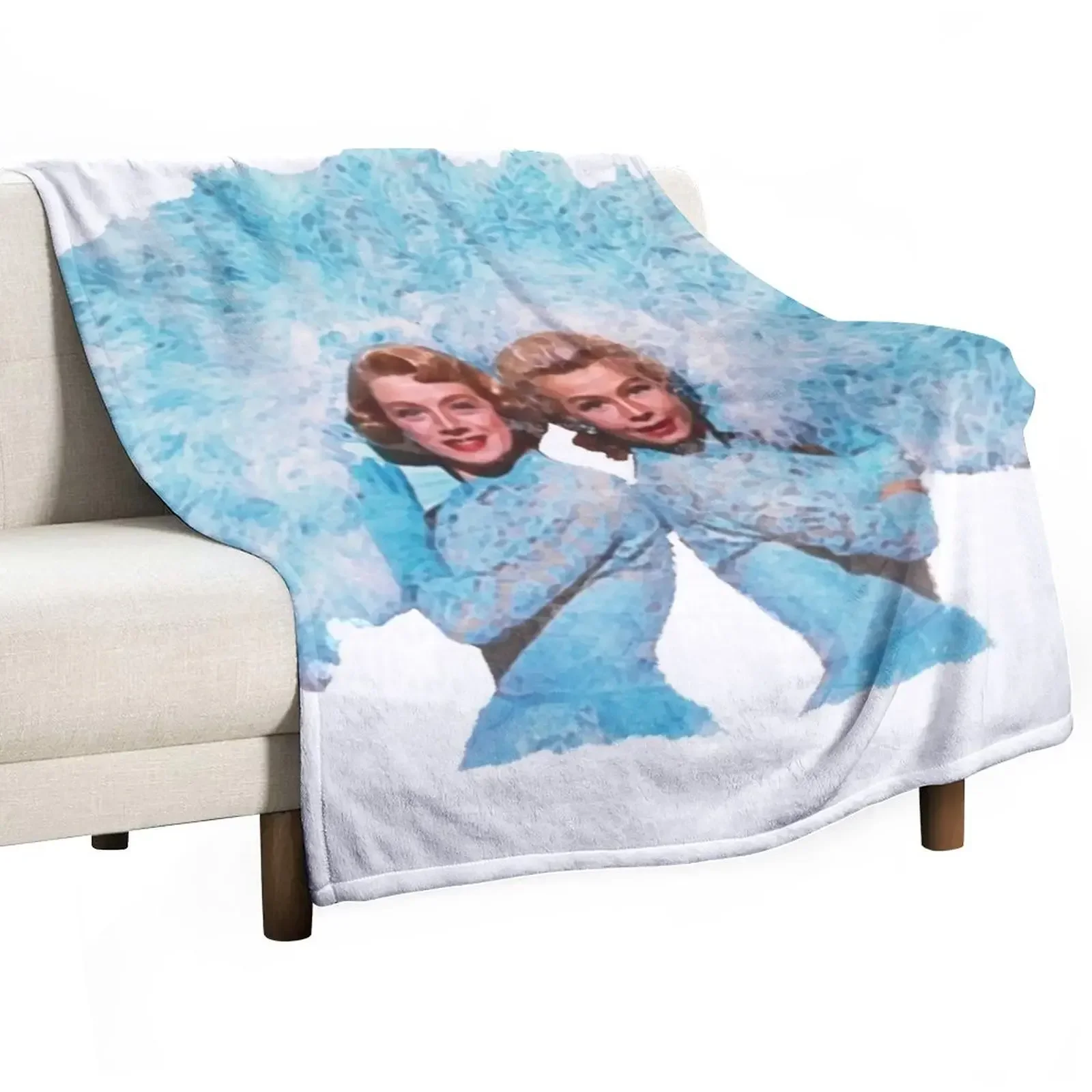 

Sisters - Watercolor Throw Blanket Cute Luxury Furry Blankets