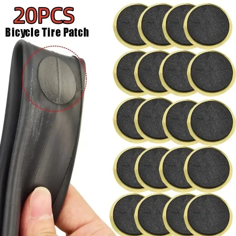 30/20/10PCS Glue-Free Bike Tire Patches - Quick Repair Kit for All Types of Bicycle Tyres, Durable and Easy to Use