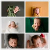 Newborn Photography Props Posing Pillow Velvet Bed Cushion Baby Pillow Mat Photo Accessories Fotografia Baby Photo Props 2