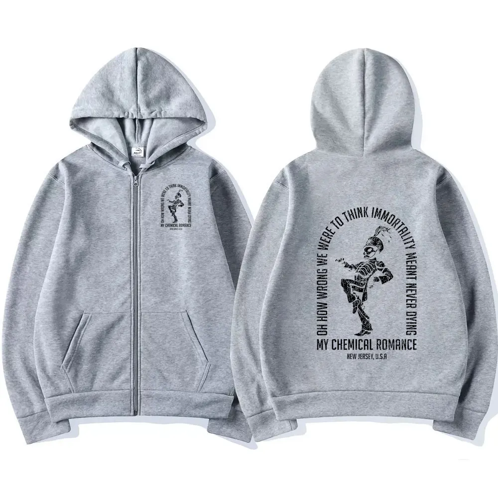 My Chemical Romance Zipper Hoodie The Black Parade Rock Band