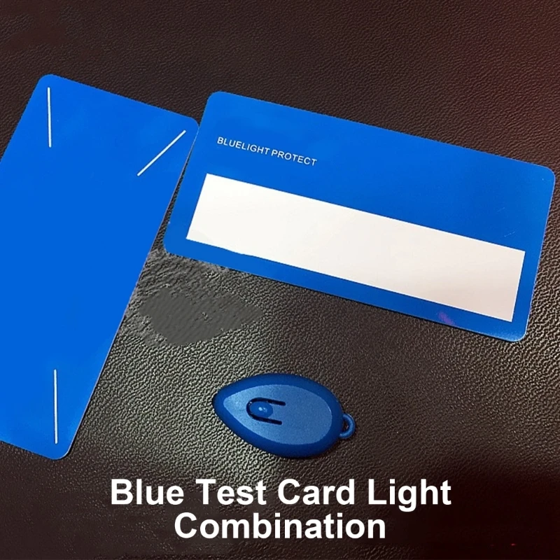 Blue Light Test Cards 50JC Anti-Blue Light Test Cards Light Computer Glasses UV Testers BlueRays Detection