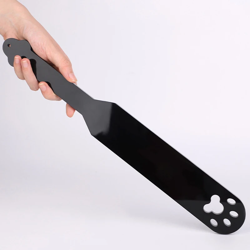 40CM Acrylic Horse Whip Spanking Paddle for Equestrian Riding Floggers Bat Tail Design for Sensory Play