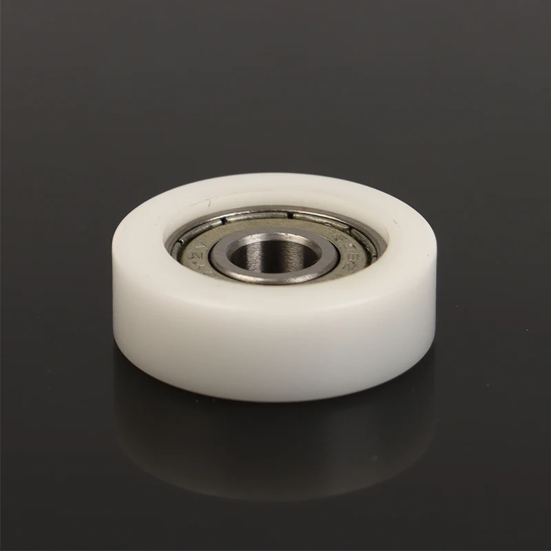 1Pcs 608 ZZ 8*30*10mm POM 나일론 라운드 타입 롤러 휠 POM 포장 608ZZ 베어링 풀리 플라스틱 휠 베어링 풀리
