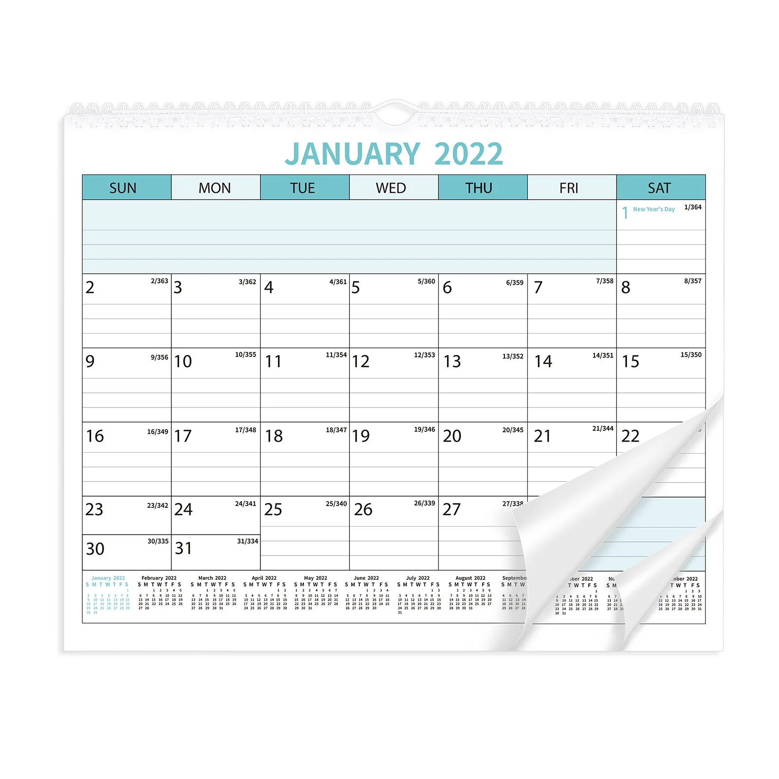 2022- 2023 Calendar- 18 Monthly Calendar with Thick Paper Floral Wall  Calendar from Jan. 2022 to Dec. 2023, 14. 6 x 11. 8 Twin- _ - AliExpress  Mobile