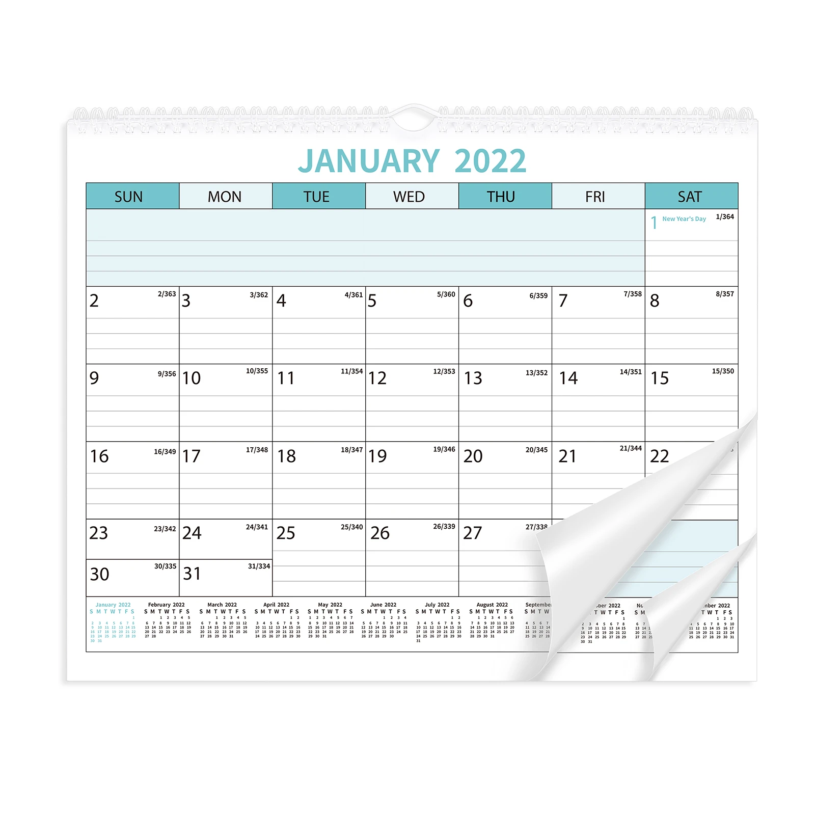 2022 2023 Calendar 18 Monthly Calendar With Thick Paper Floral Wall Calendar  From Jan. 2022 To Dec. 2023, 14. 6 X 11. 8 Twin | | - Aliexpress