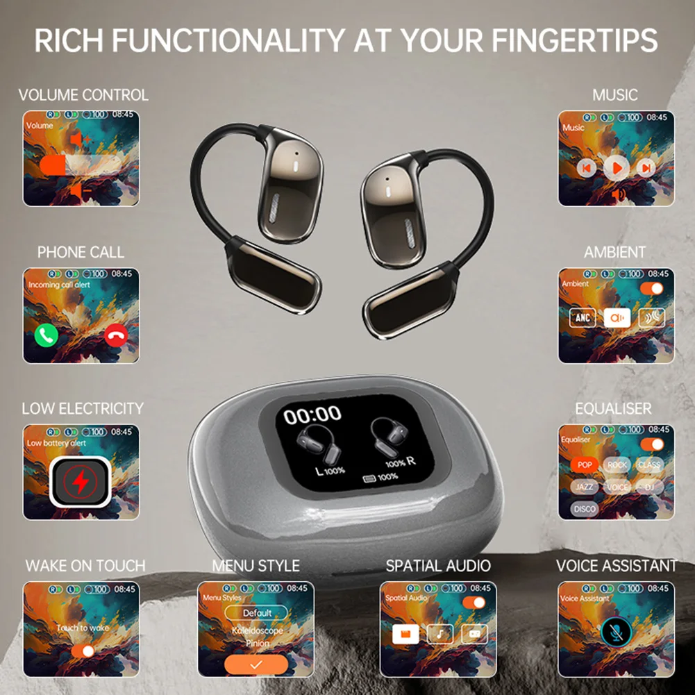 JM16 AI Translators Headphones Bluetooth5.4 Real Time Translation Earbuds 144 Languages Translation Earphone For Travel Business