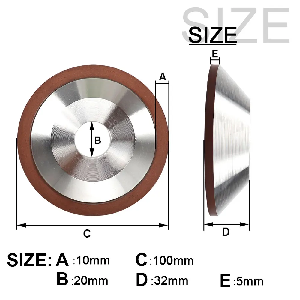 75/100/125/150mm Flaring Cup Diamond Grinding Wheels Resin Bonded Abrasive Wheel for Carbide Metal Polishing Grinding sharpening