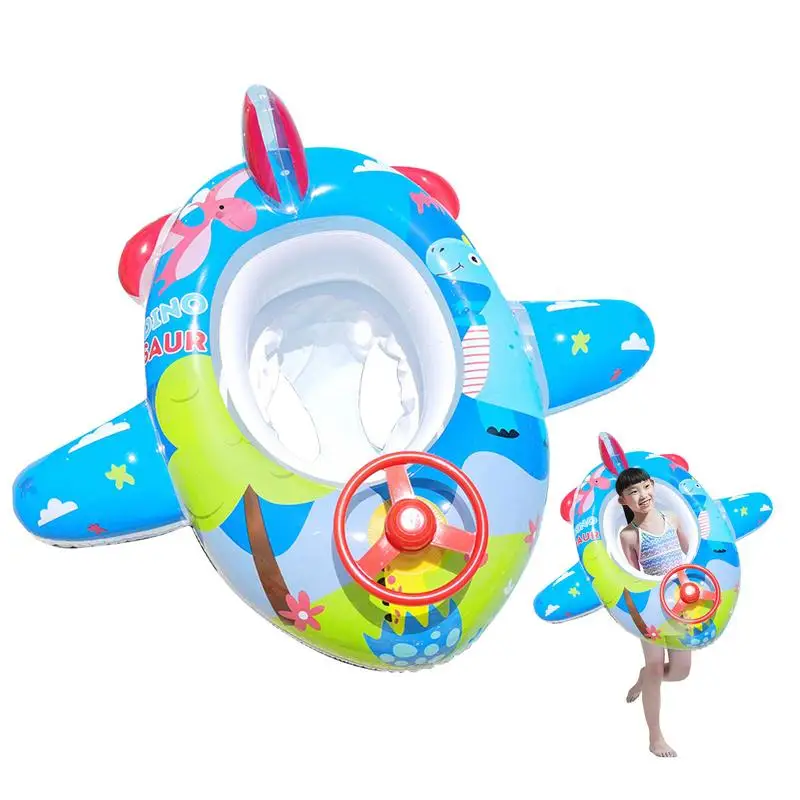 

Baby Swimming Pool Floats Inflatable Kids Float Baby Pool Toys Comfortable Funny Airplane Shape Swimming Accessories For Kids