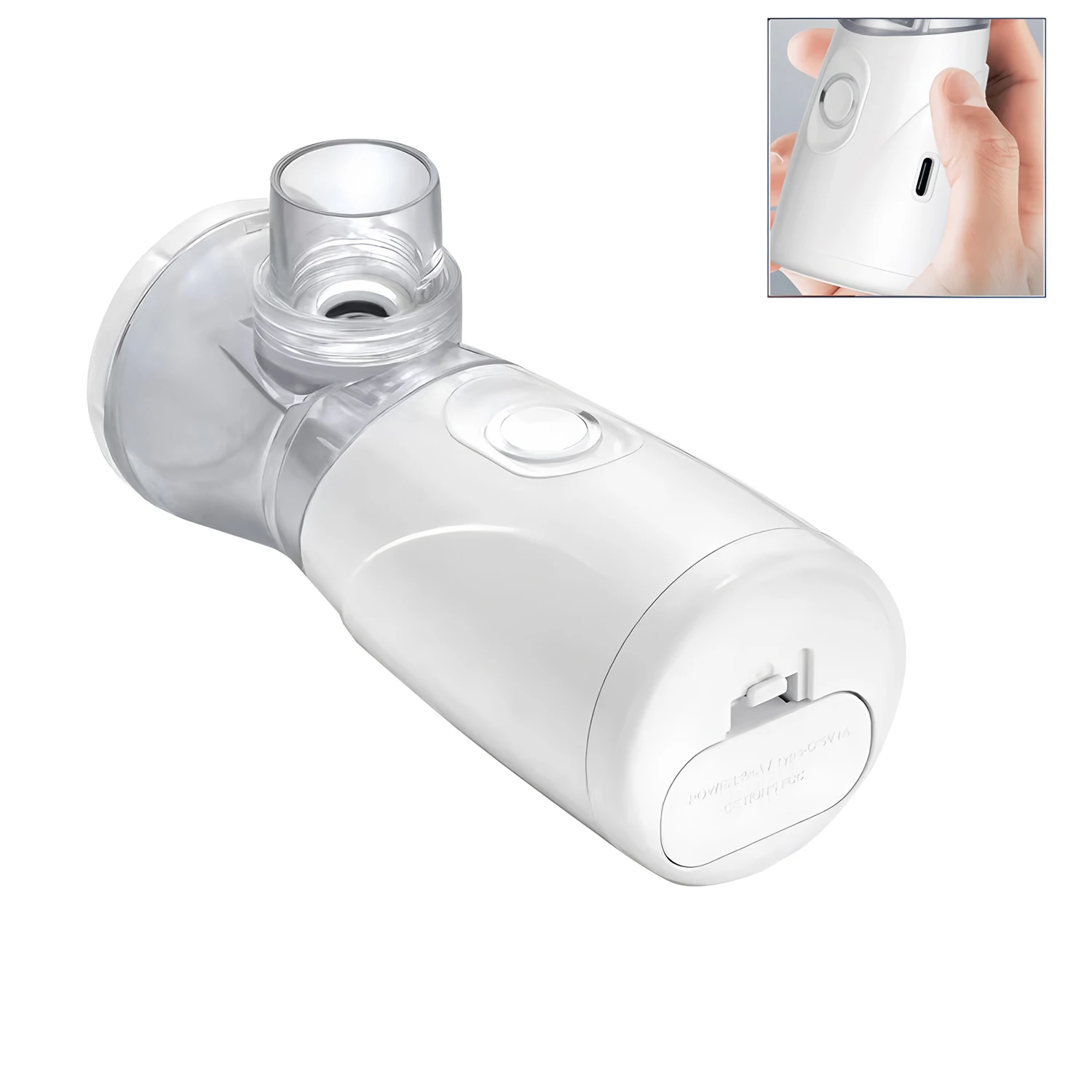 Rechargeable Mini Nebulizer Adjustable Portable Medical Silent Ultrasonic Inhaler Timing Steam Device Adult child mesh nebulizer medical nebulizer asthma inhaler spacer