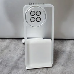 Premium Luxury Clear Soft Phone Case with Full Camera Protection and Anti-fall Design for Xiaomi Civi 4 Pro 5G (Transparent White)