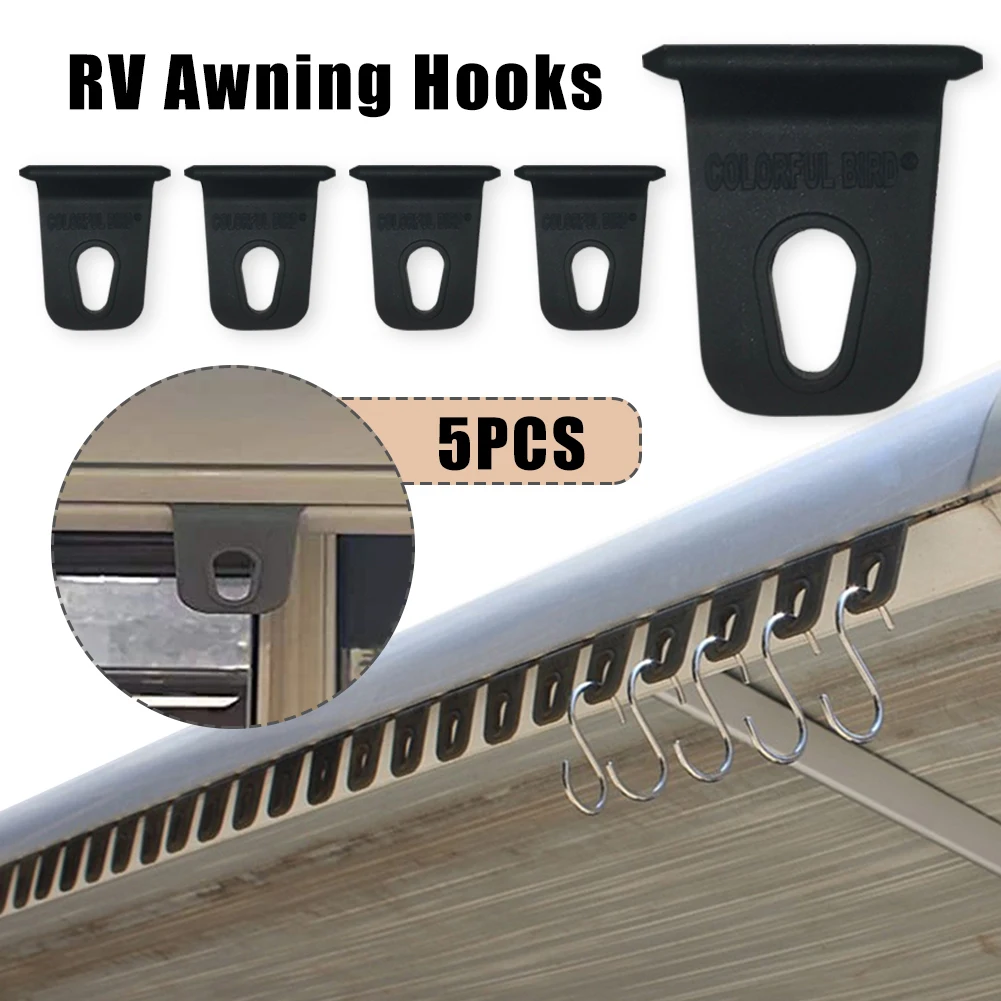 5Pcs Universal Awning Coat Hook Hook Racks Suitable For RV Camping