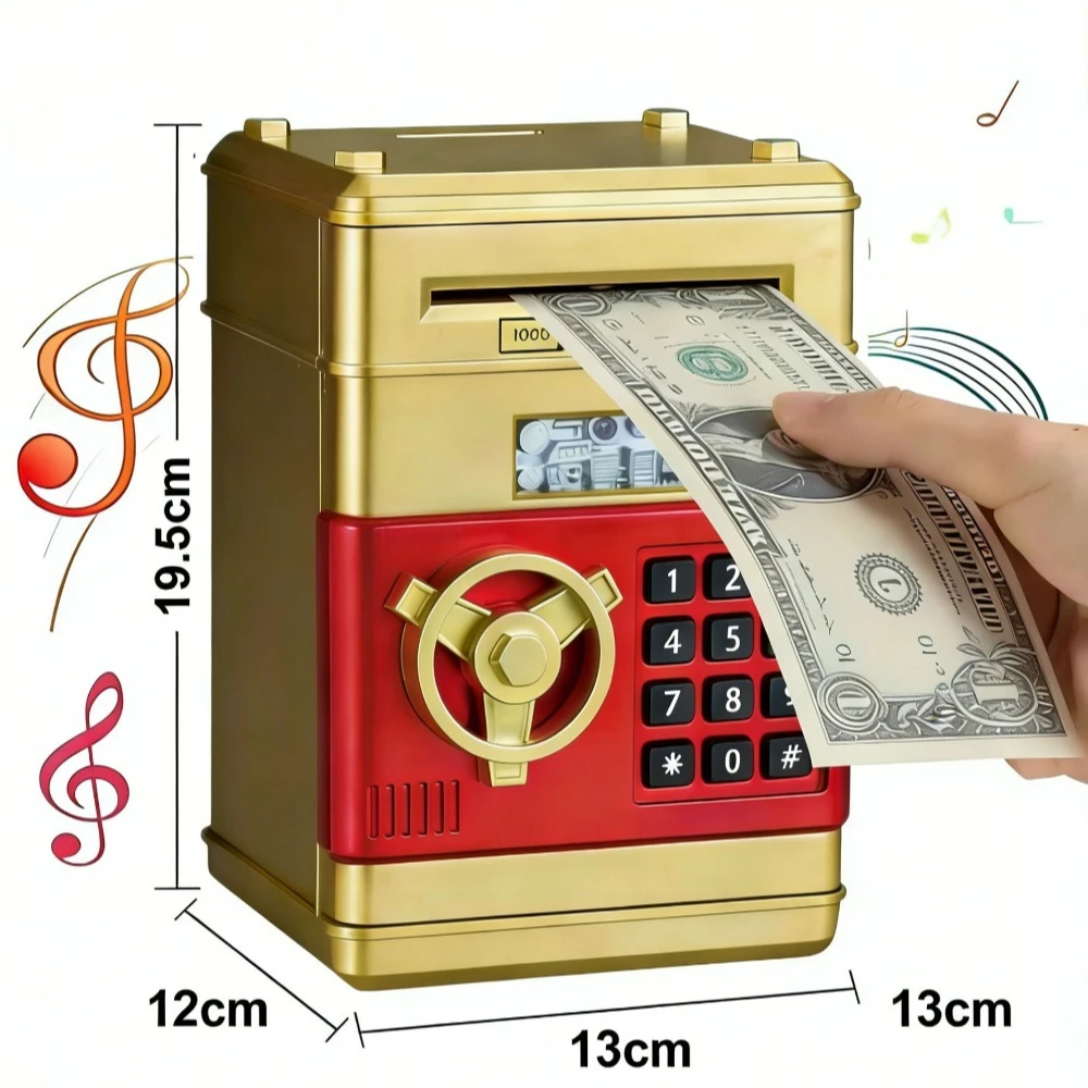 Tirelire électronique créative, tirelire distributeur automatique de billets avec verrouillage par mot de passe, boîte à pièces (idée cadeau originale)_voghion.com