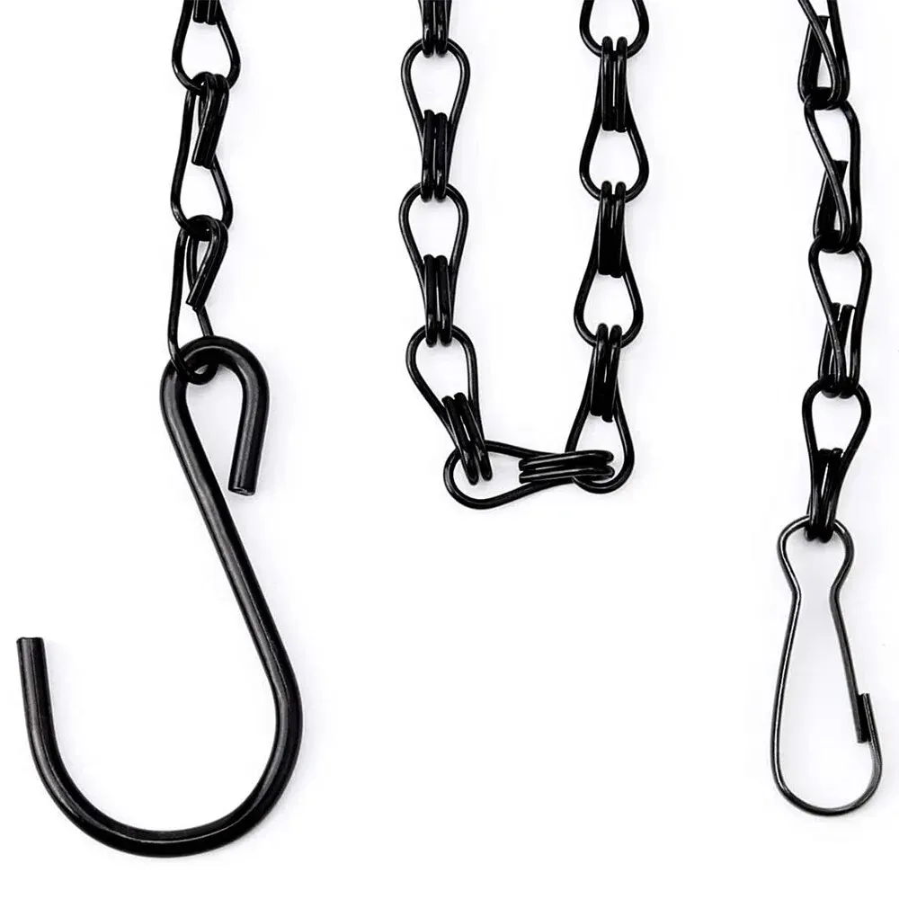 Description Picture 2 of itemHanging Basket Chain Flower Pot Hanging Chain Replacement Plant Hangers Flower Pot Bird Feeders Hanging Basket Chain Hang Hooks