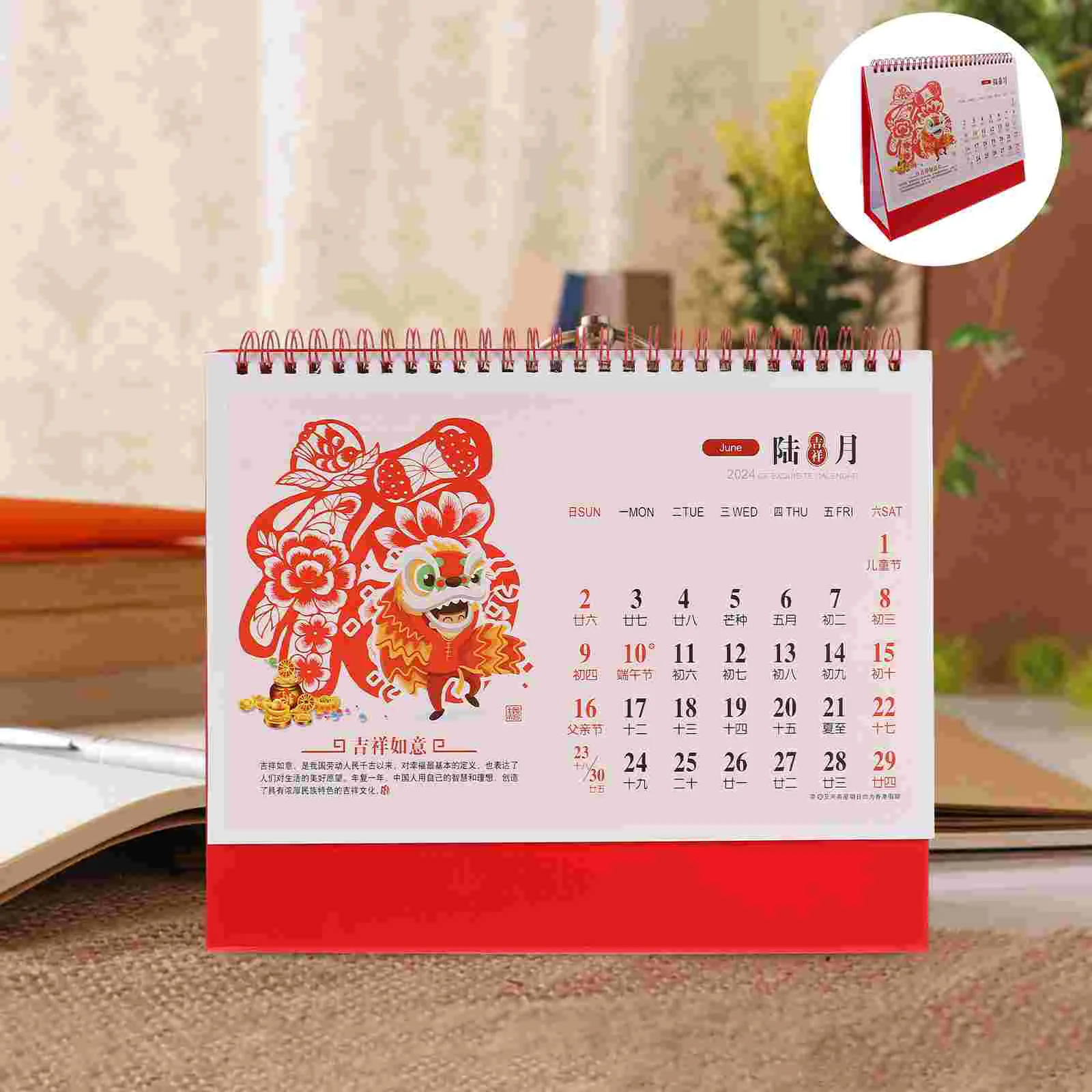 

Chinese Desk Calendar 2024 Standing Desktop Calendar Year The Dragon Calendar Monthly 12 Months Calendar Schedules Planner