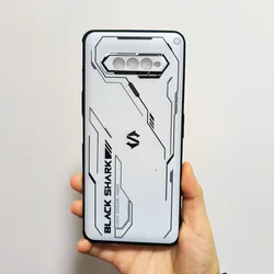 Stylish HD Painted Silicone Soft TPU Phone Case - Durable Back Cover for Black Shark Smartphones (Ivory)