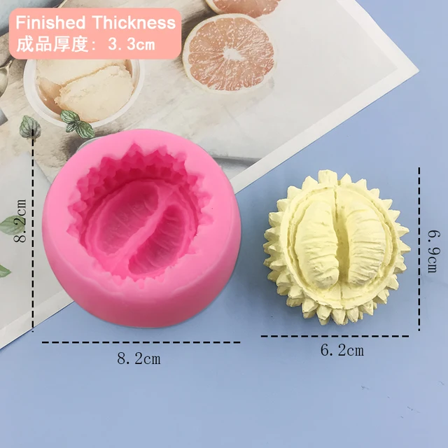 3D Durian Szilikon Penész Gyümölcs Alakú Hab Fagylalt Készítése Fondant Csokoládé Zselé Torta Szerszám Dekorációs Gőz Rendben - Image 5