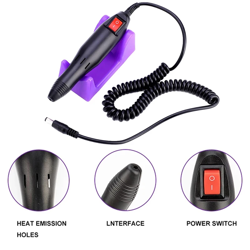 Professional Manicure Drill Machine Set Electric Nail Drill Polisher Grinder