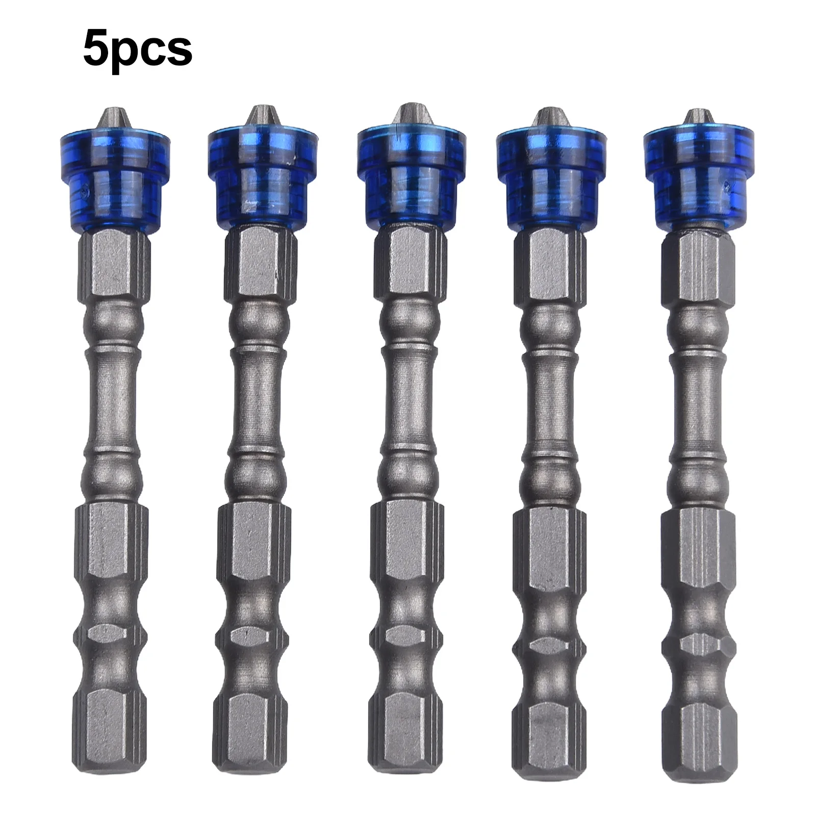 

5pcs Magnetic Screwdriver Bit Set PH2 Cross Head Screwdriver Bits Anti-Slip 1/4 Inch Hex Shank Drywall Electric Screwdriver Tool