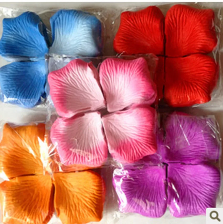 100pc Artificial Rose Petals for Decorate Wedding Dress Accessories Proposal Birthday Love Events Fake Flower Leaves