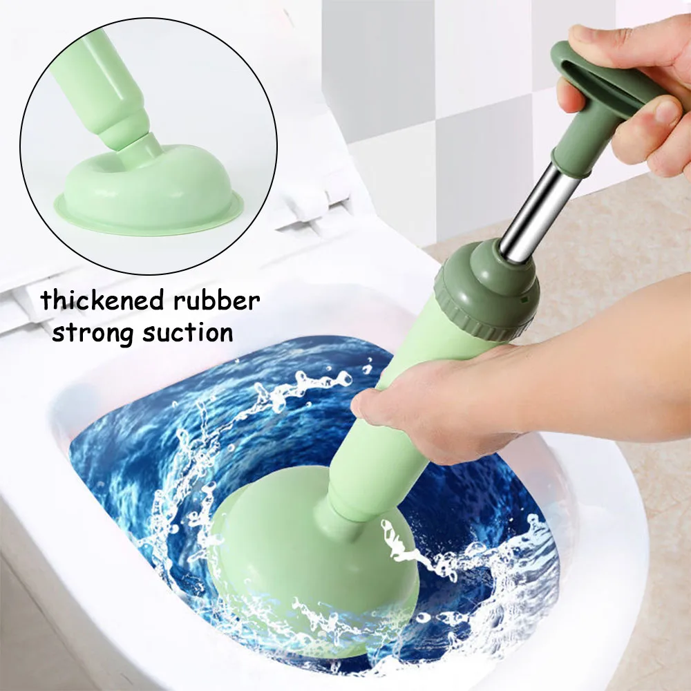 Silicone Toilet Plunger Vacuum Suction Cup High-pressure Pump Anti Blocking Unblocking Pipeline Toilet Plug Bathroom Products toilet plunger drain unblocker drain blaster drain plunger