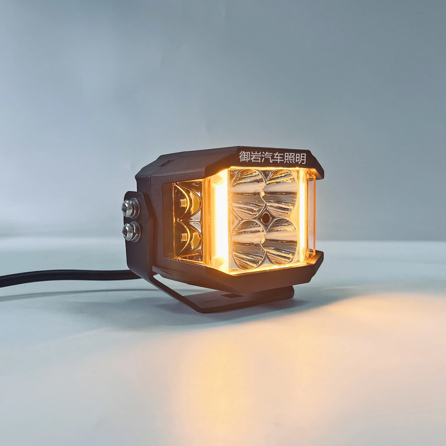 2개 4인치 60W LED 작업등 포드, 양면 슈터 DRL 주행등, 트럭, 픽업, 오프로드 트랙터, SUV, 4WD, 12V, 24V용