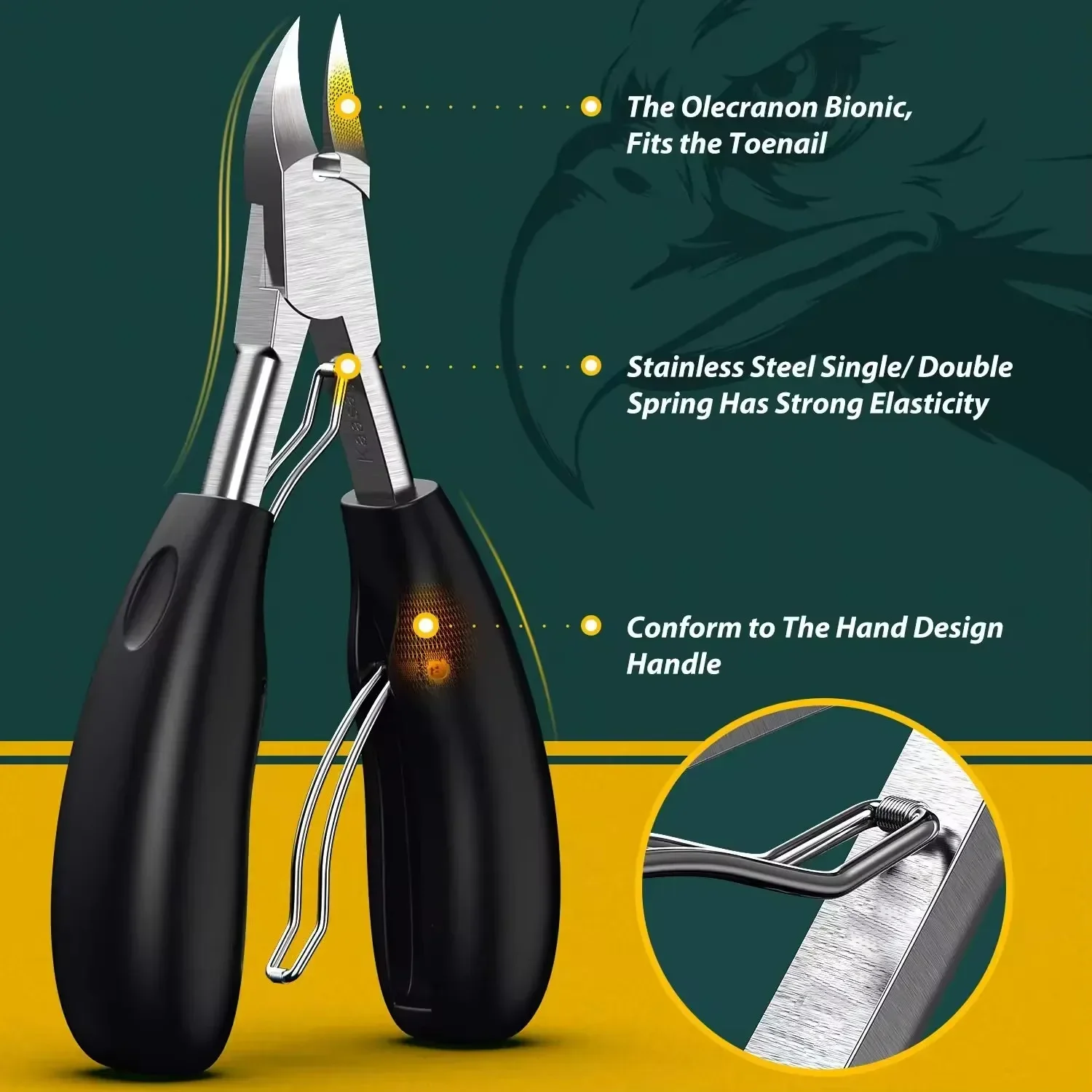 Coupe-ongles professionnel en acier inoxydable pour pédicure_voghion.com