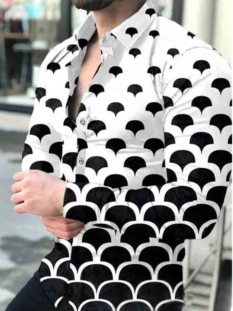 New spring 2023 men's casual long-sleeved shirt single