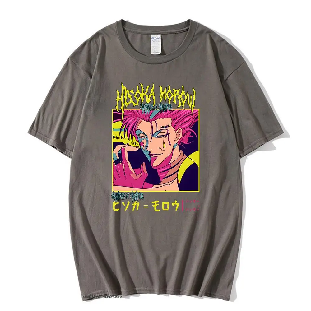 

Cartoon Anime Hunter X Hunter Tshirt Hisoka T-Shirts Mens HxH Clothes Women Short Summer Casual 100% Cotton Clothes O-Neck Tees