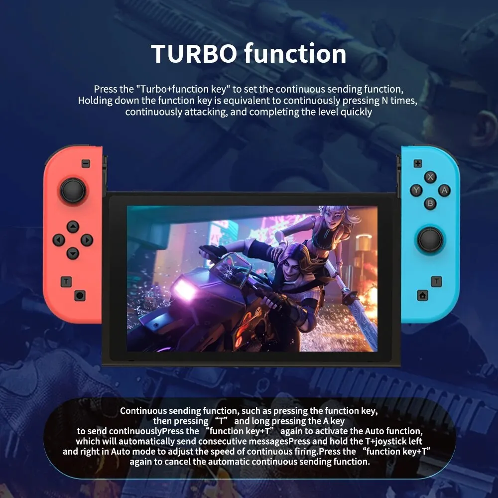 Game Controller Joy Pad Joycons For Nintendo Switch Joystick Wireless Game Console Turbo Wake Up Function