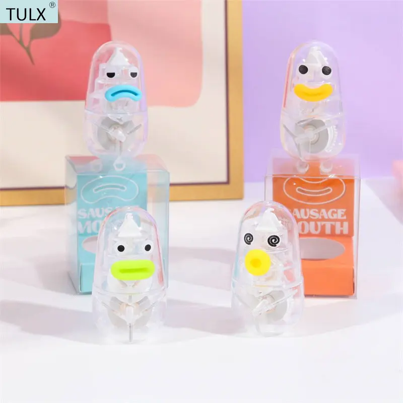 TULX 고정식 접착제 테이프 롤러 교정기, 귀여운 교정 테이프, 학교 문구류, 귀여운 학교 용품