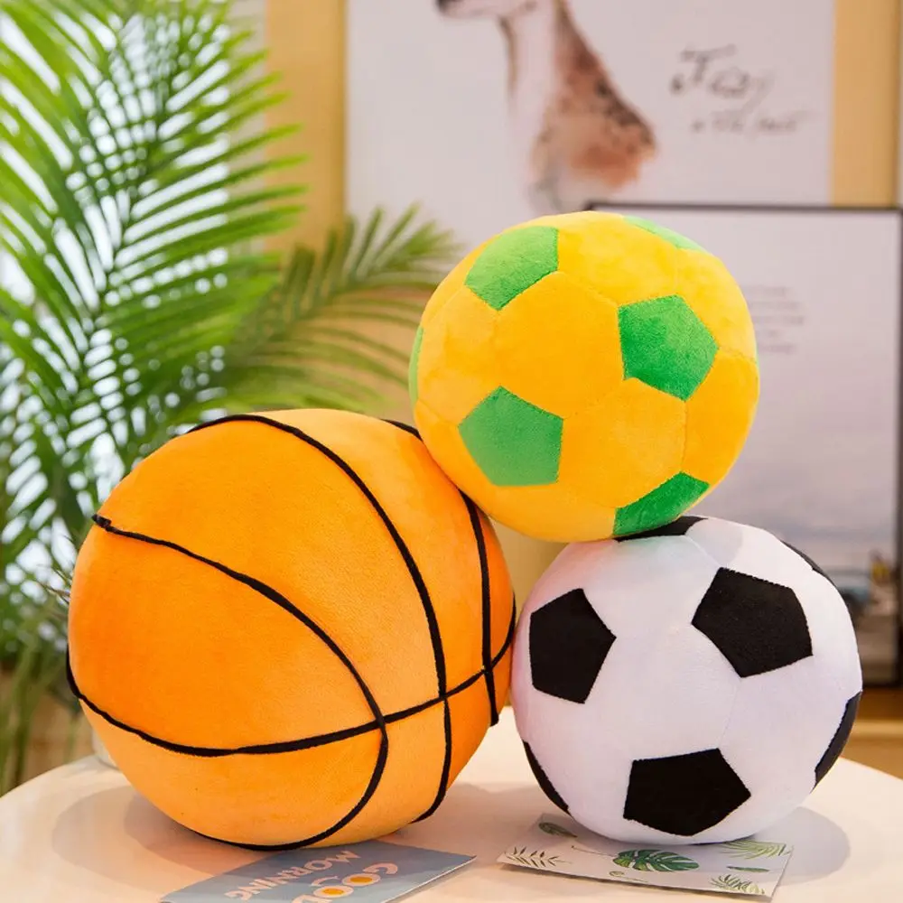 Pillow Kids Toy Home Decor Living Room Sofa Cushion Basketball Plush Toys Simulation Ball Plush Pillow Football Stuffed Toys