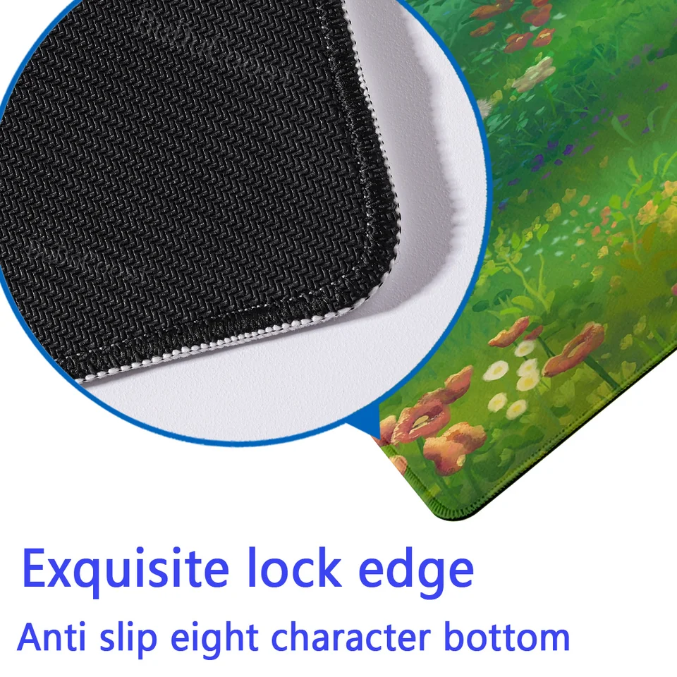 thumbnail image 2 of Kawaii Frogs Mousepad, With Wrist Rest, Cute Ergonomic Mouse Pad Green, Kawai Smol Characters, Keyboard Pad, Gaming Deskmat Gift For Women 2 of 10