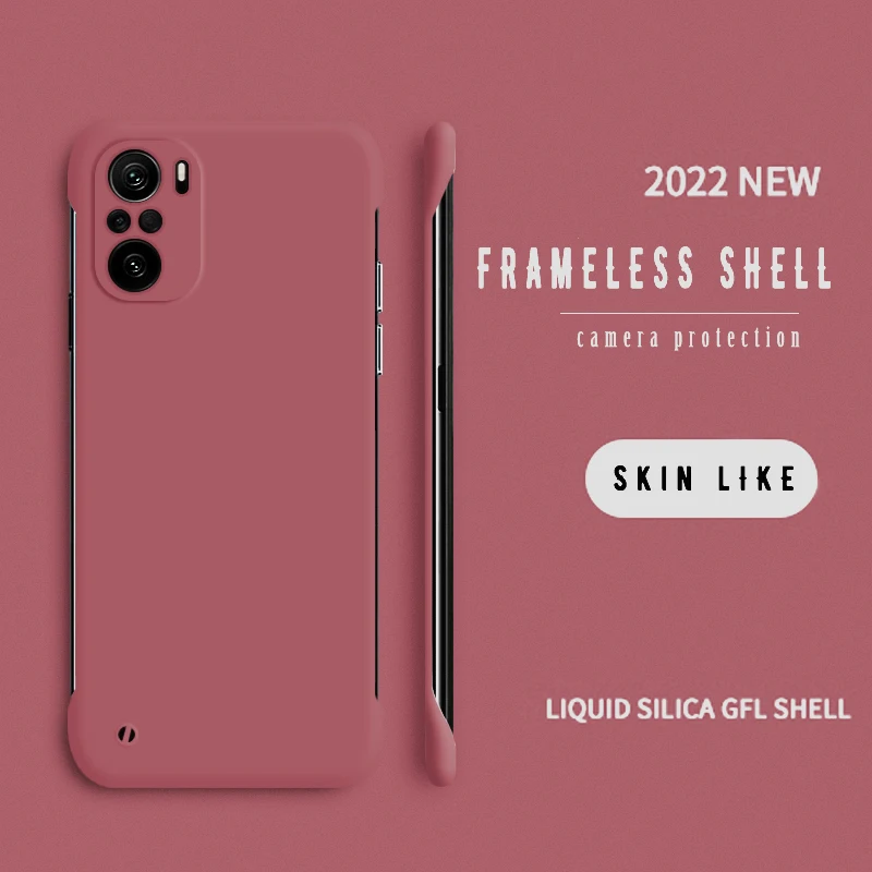 Einfache schlanke dünne Matte Handyhülle für XIAOMI Mi 12 11 Ultra 11T 9 9T 10 10S 10T Lite Pro Bumper Poco F3 Rimless Co_voghion.com