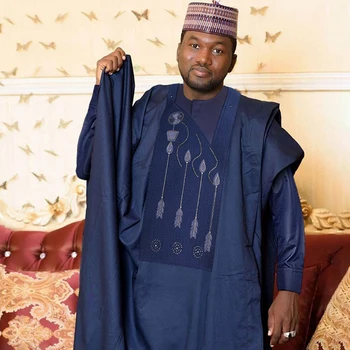 Mustapha Embroidered Agbada Outfit
