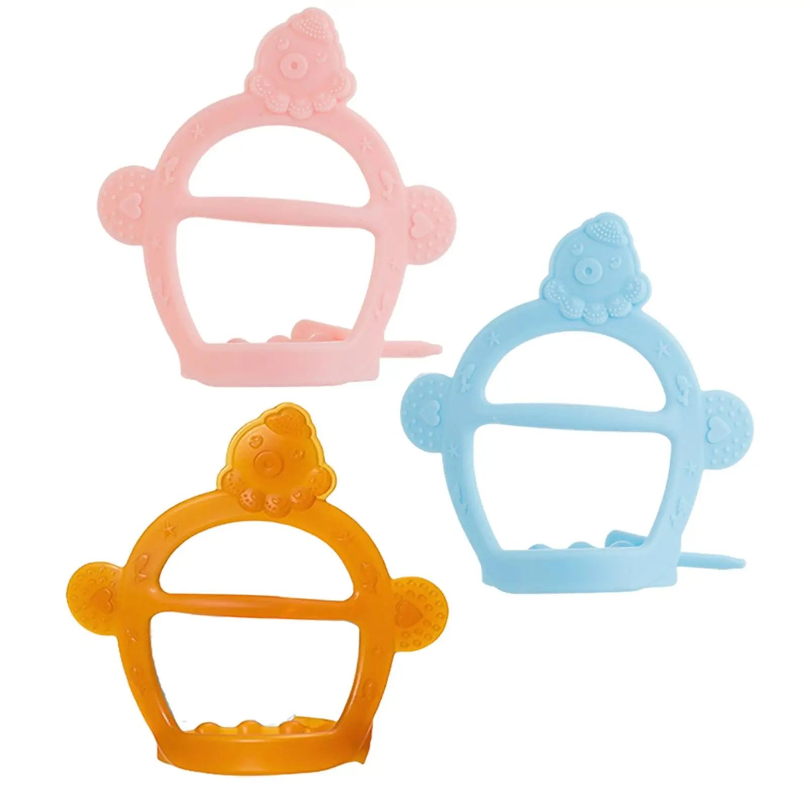 Baby Molar Stick Toy, Silicone Soft Soothing Teething Teething Finger Toothbrushes for Infants Kids Toddlers