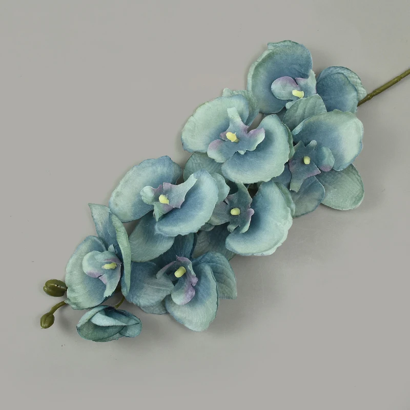 8 Köpfe künstliche Schmetterling Orchidee Blume für Haus zimmer Garten Dekoration DIY Hochzeits strauß echte Berührung Seide Phalaenopsis Pflanze – Detail 15
